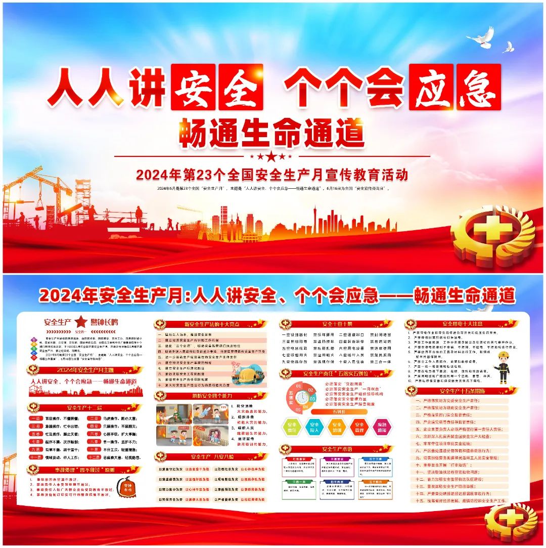 图片[13]-2024安全生产月海报、挂图，PSD文件直接印刷！-EHS文库网