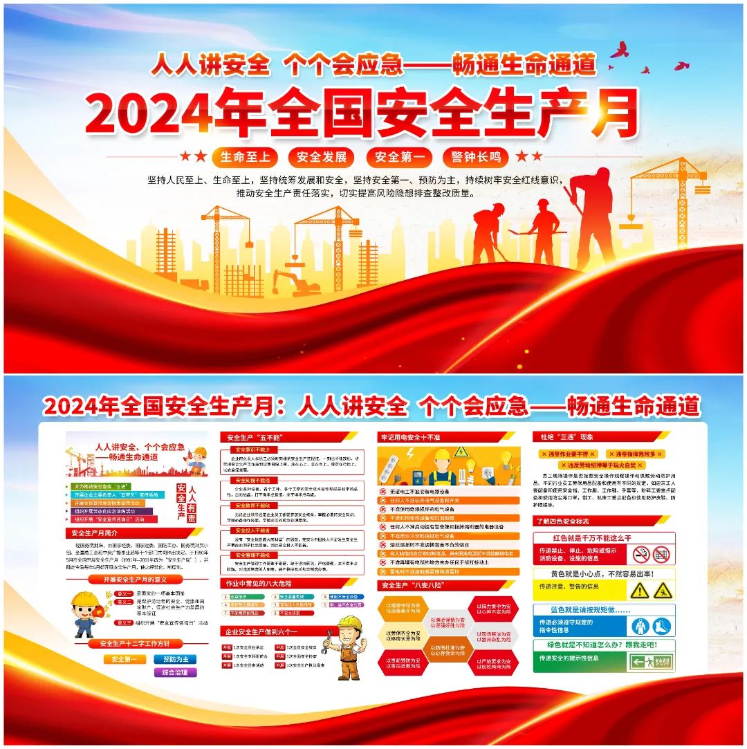 图片[10]-2024安全生产月海报、挂图，PSD文件直接印刷！-EHS文库网