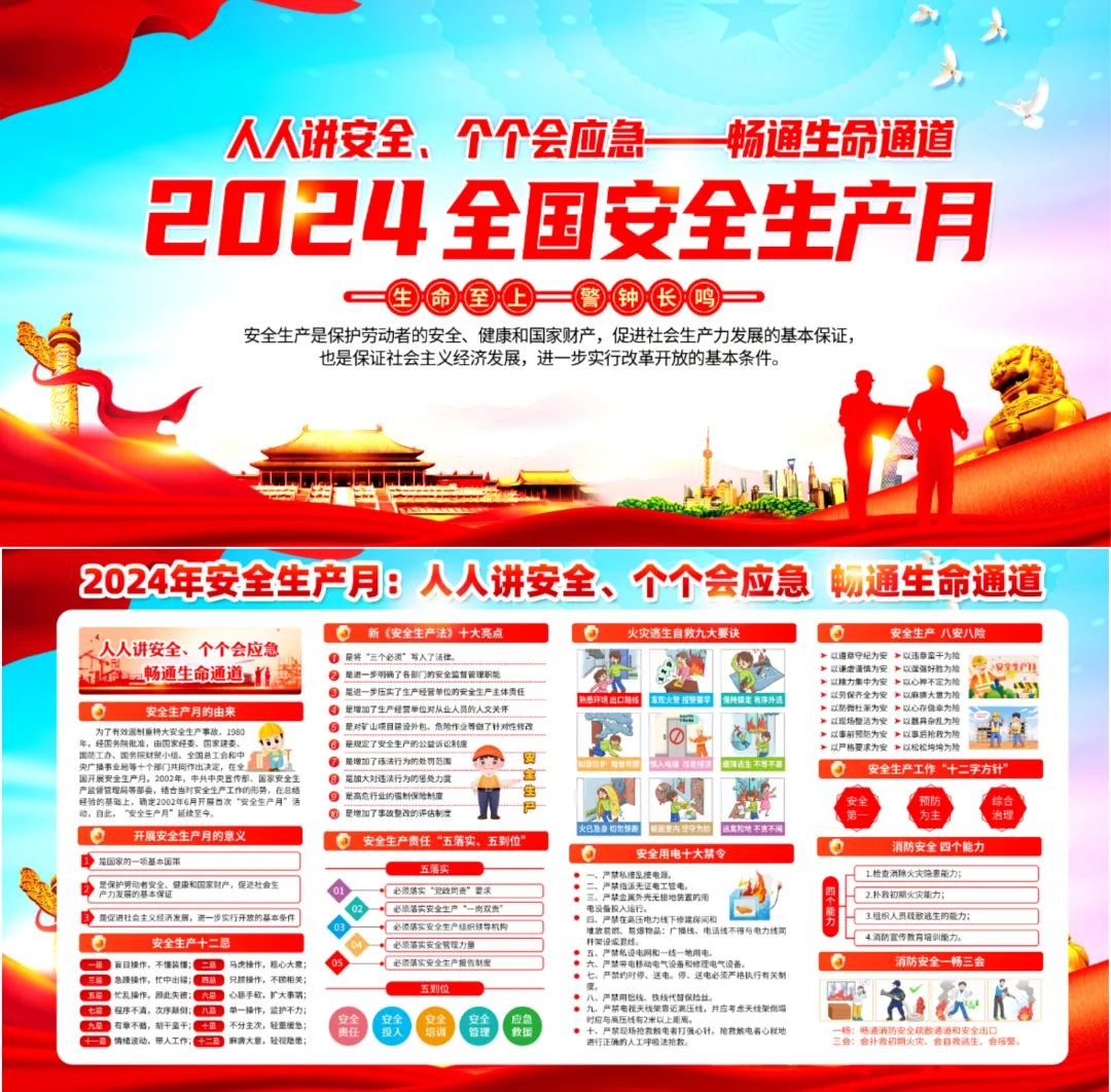 图片[34]-2024安全生产月海报、挂图，PSD文件直接印刷！-EHS文库网