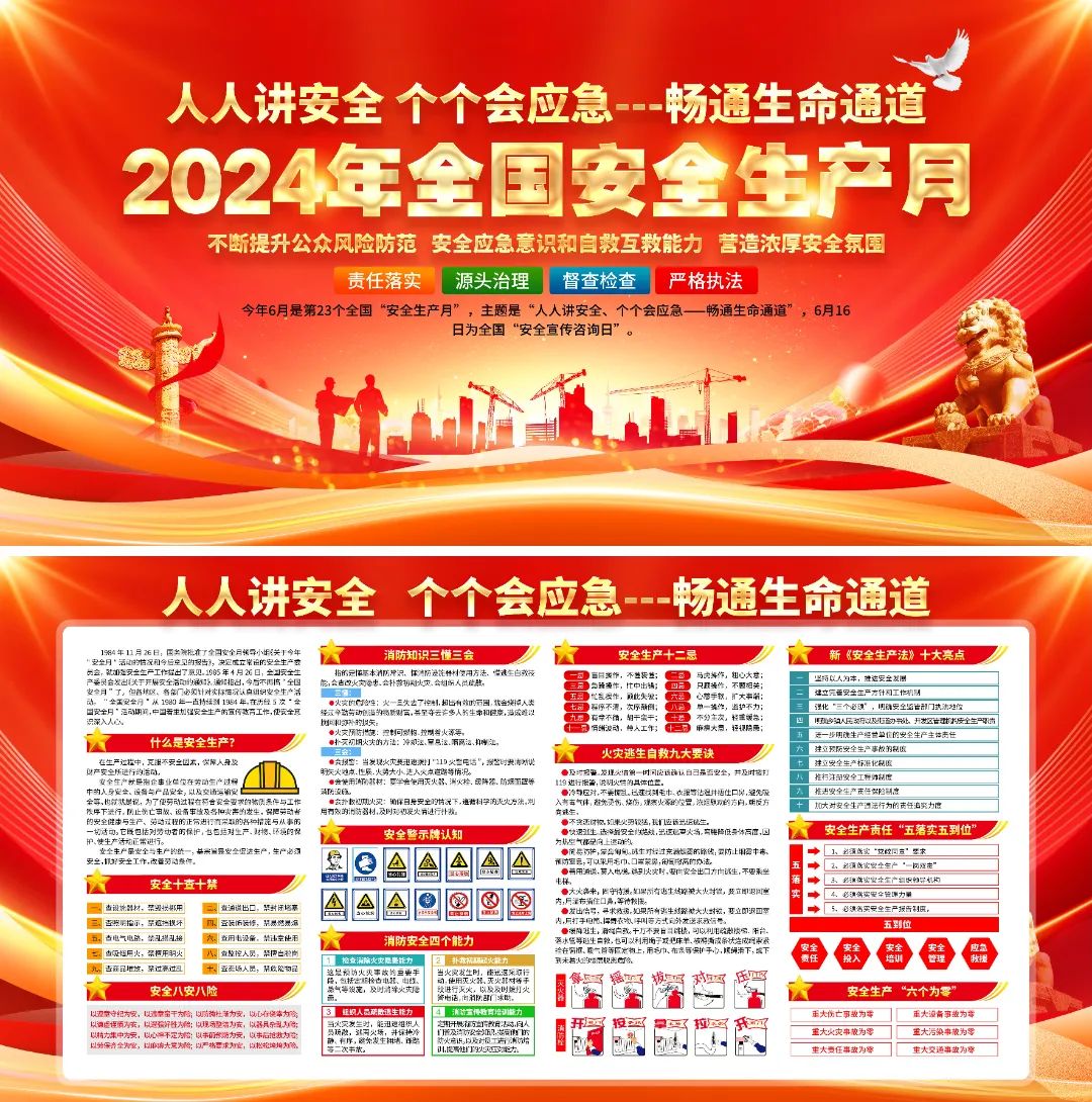 图片[54]-2024安全生产月海报、挂图，PSD文件直接印刷！-EHS文库网