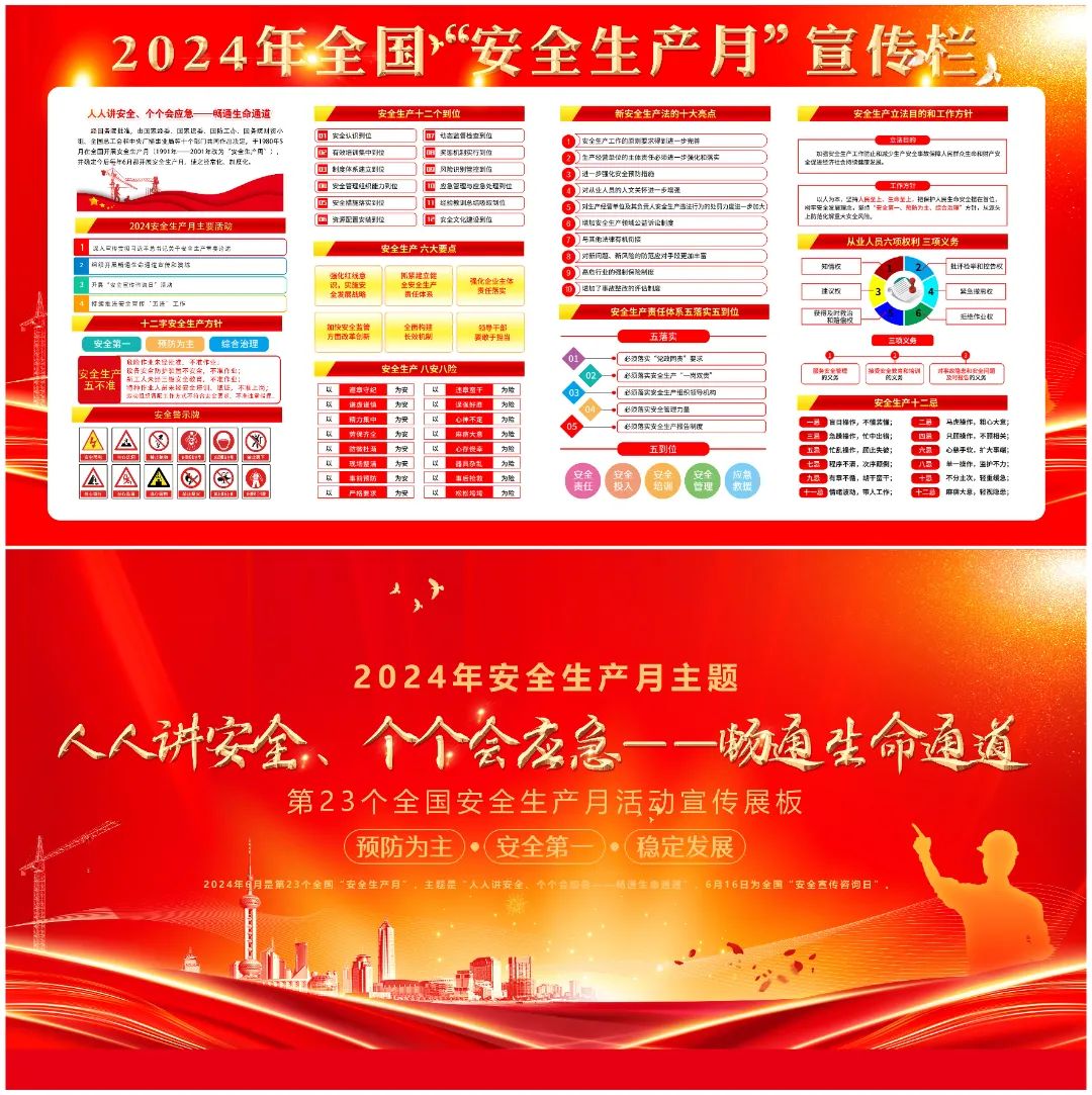 图片[26]-2024安全生产月海报、挂图，PSD文件直接印刷！-EHS文库网