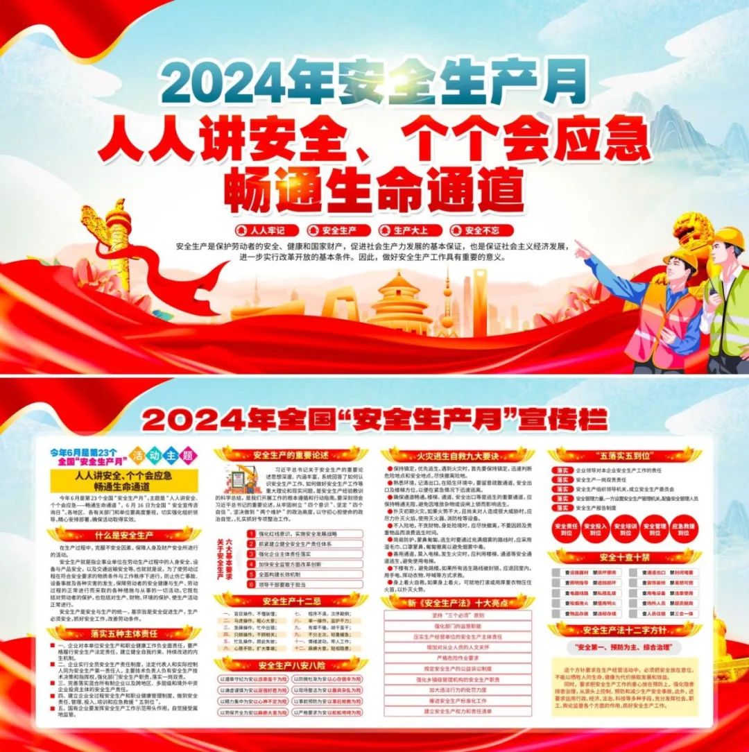 图片[62]-2024安全生产月海报、挂图，PSD文件直接印刷！-EHS文库网