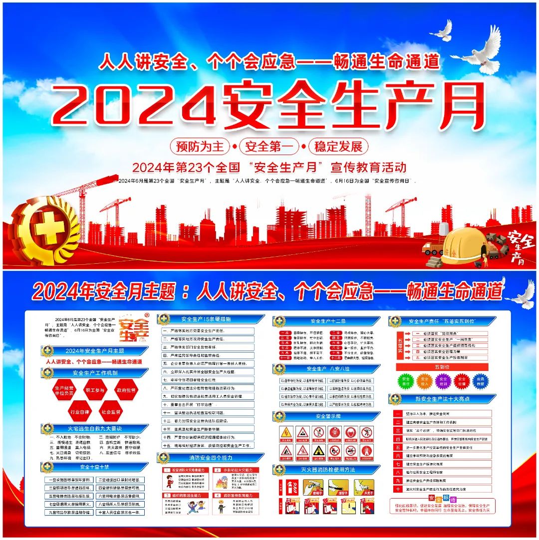 图片[14]-2024安全生产月海报、挂图，PSD文件直接印刷！-EHS文库网