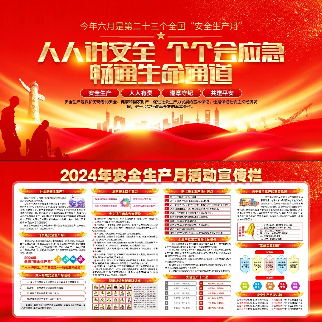 图片[51]-2024安全生产月海报、挂图，PSD文件直接印刷！-EHS文库网