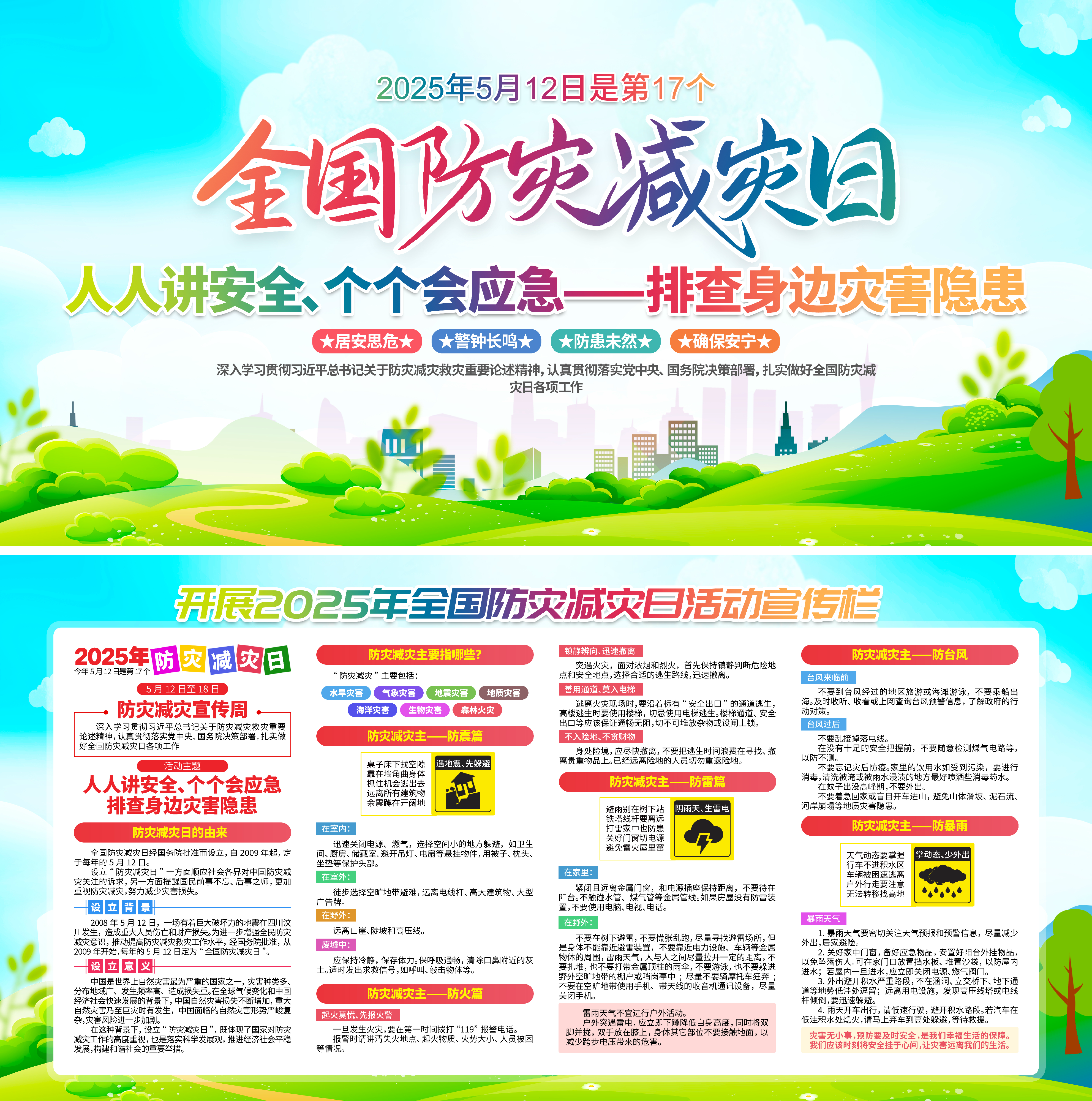 图片[5]-2025年安全生产月海报2025全国防灾减灾日 宣传 海报 展板 挂图-EHS文库网